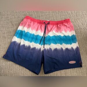 Vineyard Vines Pink and Blue Swim Shorts